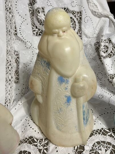 Дед Мороз и Снегурочка СССР пластик