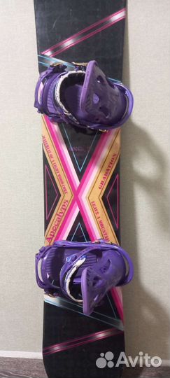 Сноуборд Apocalyps 147cm+крепления Flux