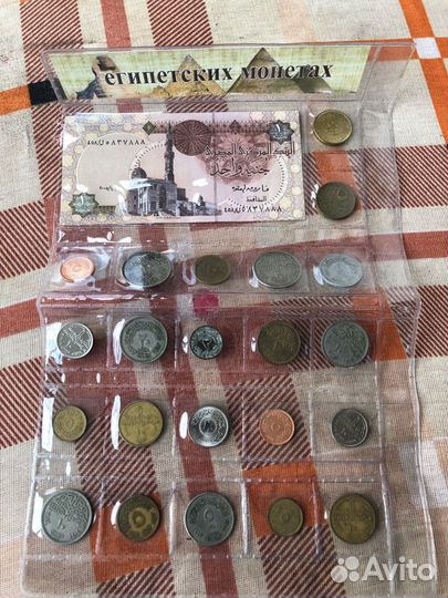 Набор египетских монет