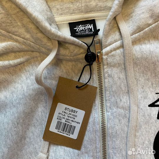 Зип худи Stussy zip (размер S ) новое