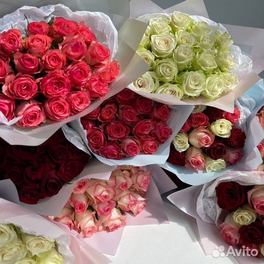 Цветы розы и букеты с бесплатной доставкой по любо