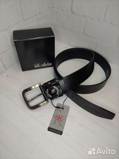Ремень мужской кожаный CK