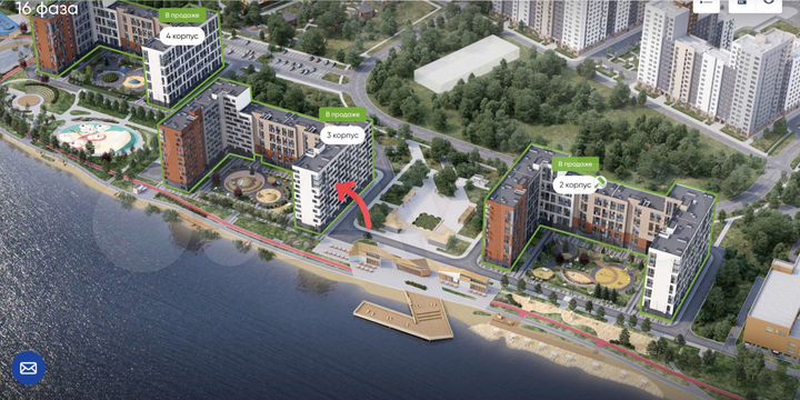 1-к. квартира, 40,5 м², 8/12 эт.