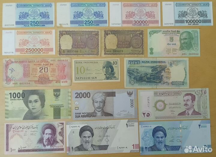 Банкноты. Азия и Ближний Восток