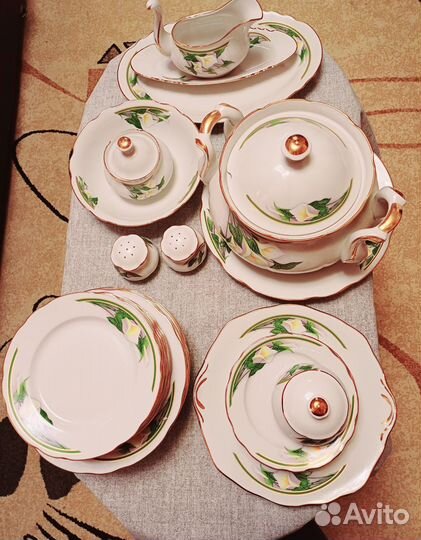 Набор столовой посуды фарфор 29 предметов