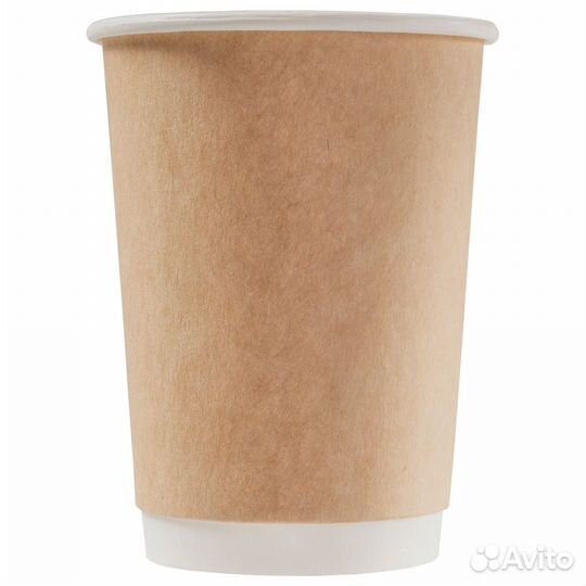 Стакан бумажный для горячих напитков двухслойный