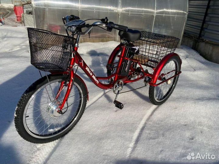 Электровелосипед трехколесный