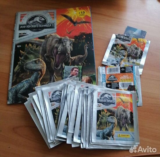 Динозавры наклейки, альбом