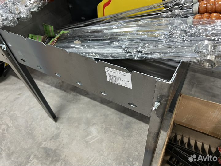 Мангал многоразовый 2 мм 50*35*15см