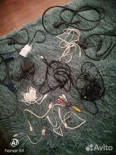 Приставка+шнуры для комп и зарядки