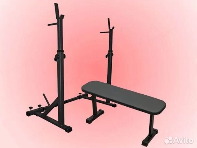 Скамья горизонтальная и стойка без страховки