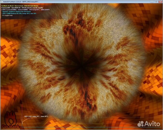 Видеокарта MSI RX 570 armor 8Gb OC