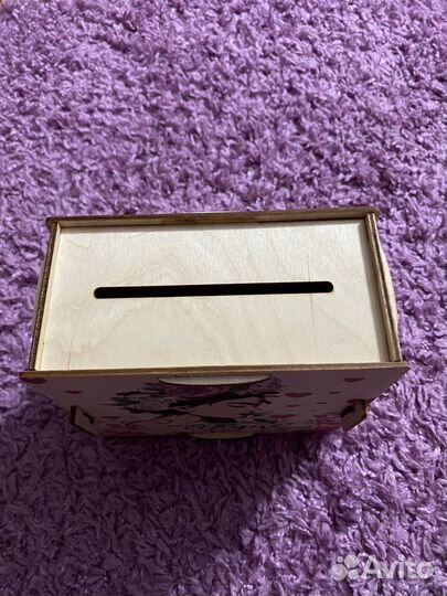 Копилка для денег деревянная