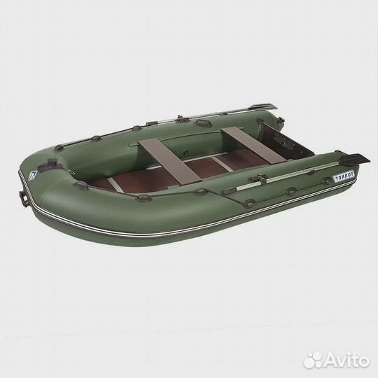 Лодка моторная Пилот 300 жс килевая, зеленый