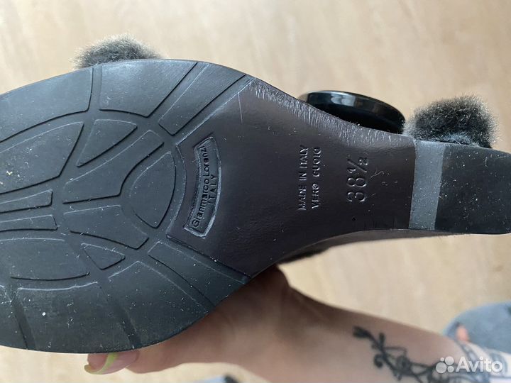 Ботильоны gianmarco lorenzi vero cuoio