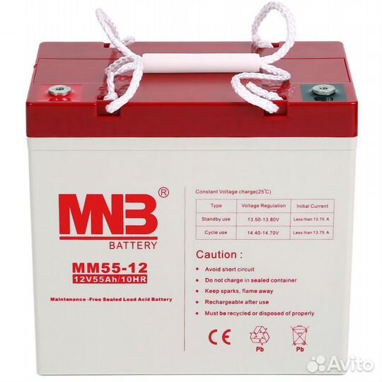 Аккумулятор ибп MNB MM55-12 12V 55Ah