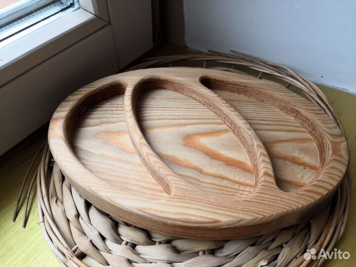 Менажница деревянная, посуда новая