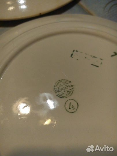Тарелки Будянский фарфоровый завод, СССР