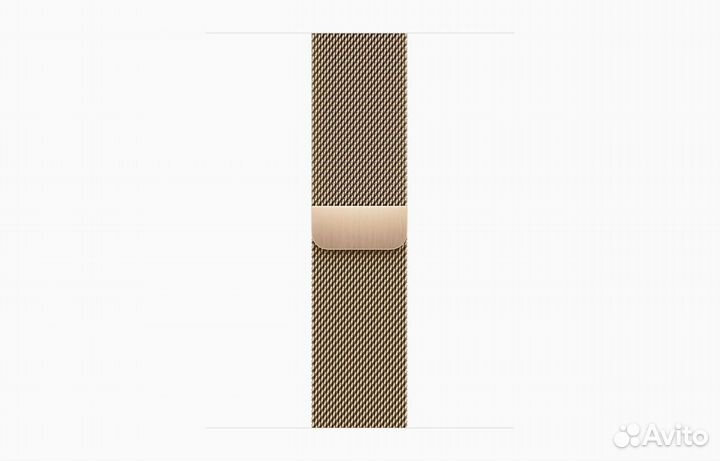 Apple Watch S9 41mm Stainless Milanese Loop Gold