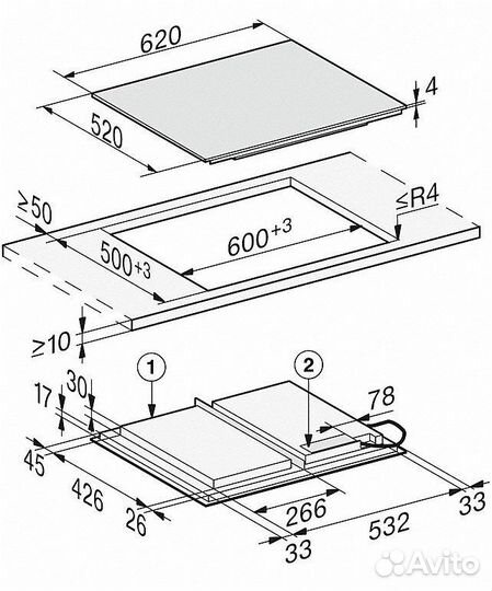 Индукционная плита Miele KM 7667 FL