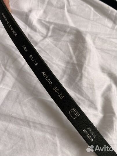 Ремень кожаный тонкий