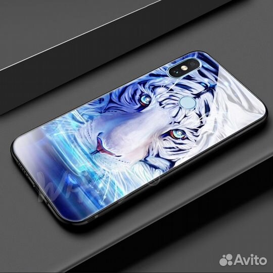 Чехол Xiaomi Redmi 4x Силикон Белый тигр