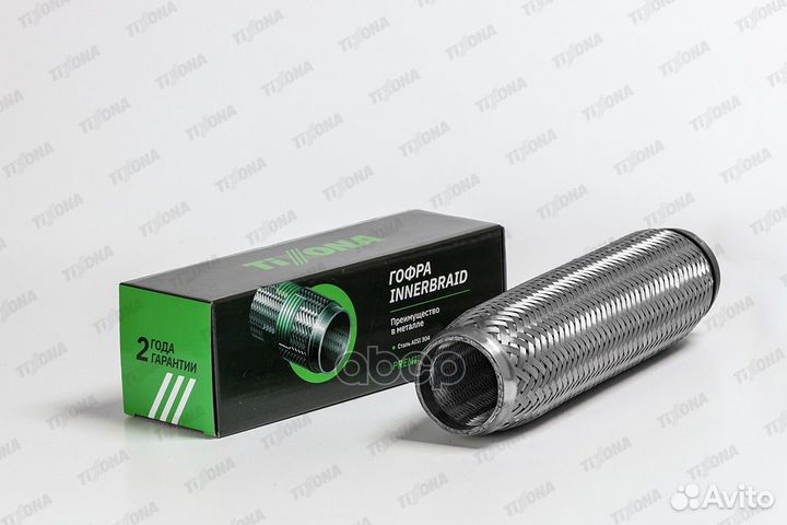 Гофра 55/300 (aisi 304 with inner braid) Tixona