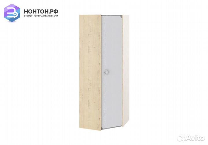 Шкаф угловой Мегаполис бунратти / белый с рисунком