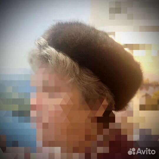 Женская меховая шляпа. Берет. 58р