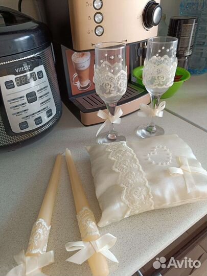 Бокалы фужеры свадебные