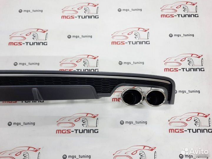 Диффузор с насадками на A7 в стиле S7 2014-2017