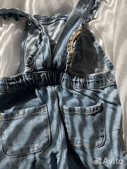 Джинсовый комбинензон для девочки 80 mango