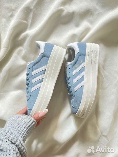 Кроссовки adidas gazelle bold light blue