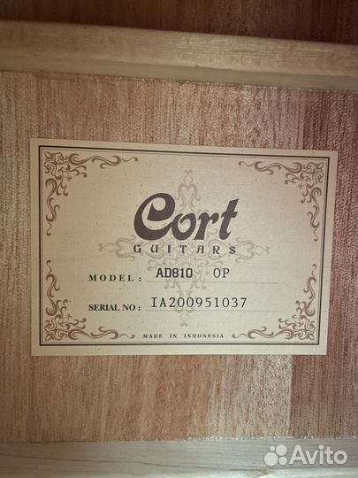 Гитара cort ad810 op