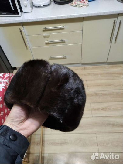 Норковая шапка мужская новая