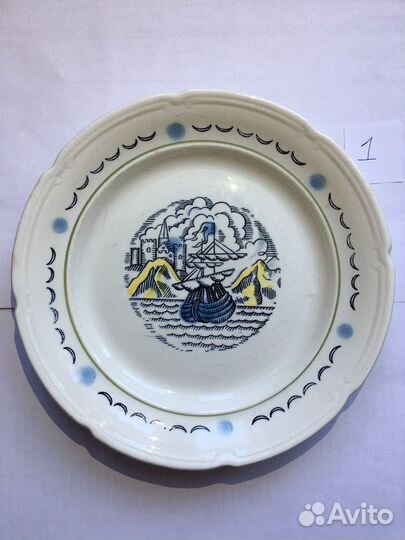 Тарелка, зик Конаково, СССР, диаметр 19,7 см