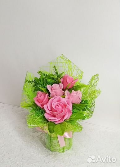 Букет цветов из мыла ручной работы