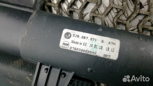 Шторка багажника skoda fabia 2 (3UK10QV01)