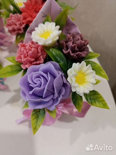 Мыльные букеты на 8 марта