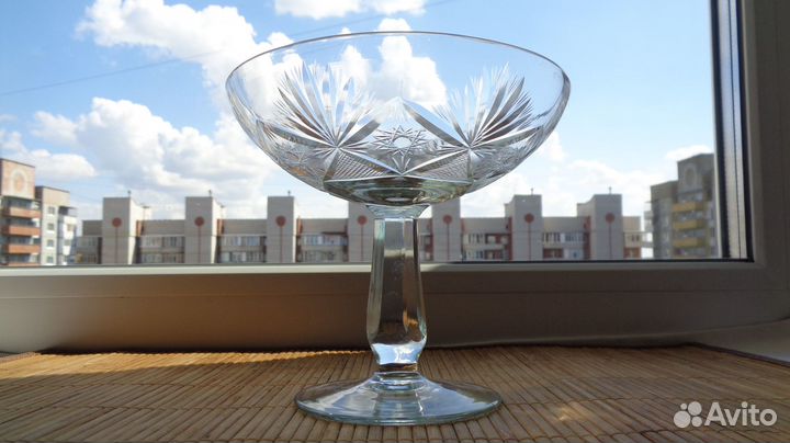 Ваза на ножке Стекло СССР