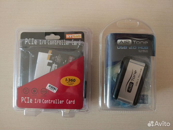 Контроллеры USB to 7USB и PCI-e to 2COM