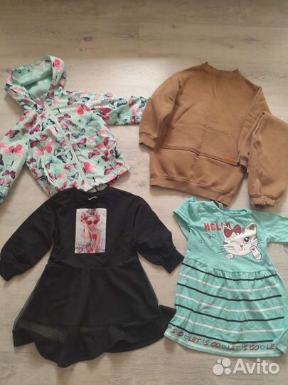 Пакет вещей на девочку 98- 110