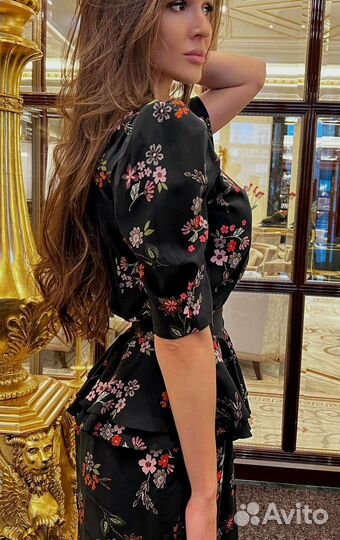 Платье мини из ткани Ульяны Сергиенко