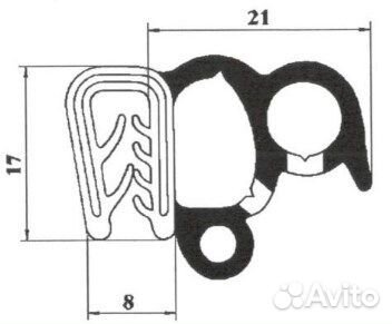 Уплотнитель двери