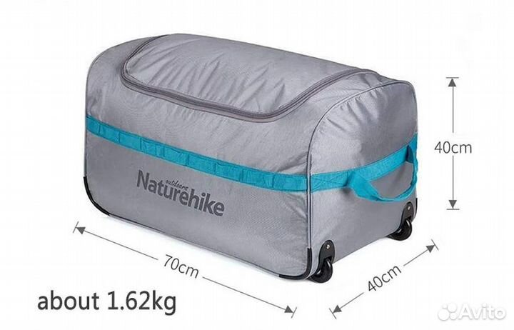 Сумка дорожная Naturehike А027, с колесами,110 л