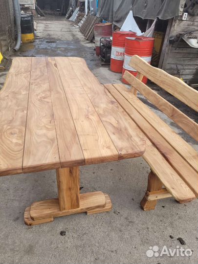 Садовая мебель из массива дерева