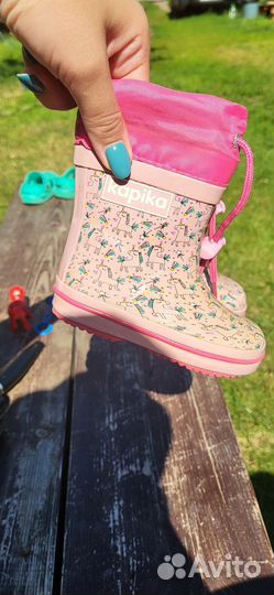 Резиновые сапоги для девочки 21р