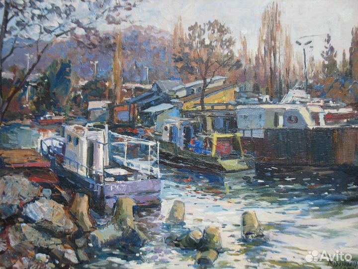 Картина маслом на холсте пейзаж