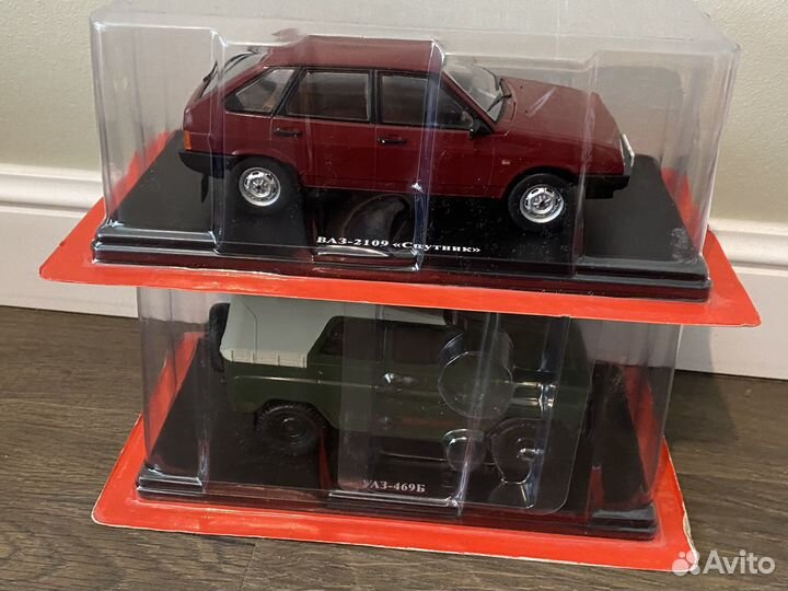Модель ваз 2109 УАЗ 469б Hachette 1/24