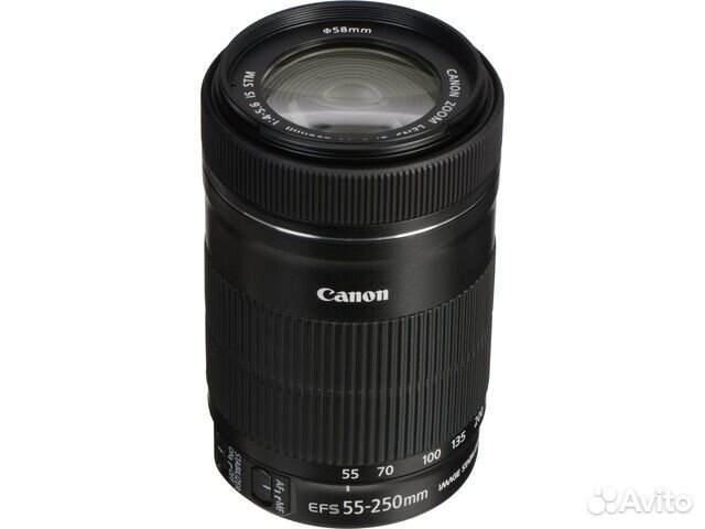 Объектив Canon EF-S 55-250mm f/4-5.6 IS STM Новый
